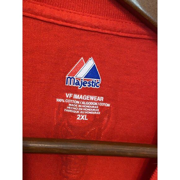 North Carolina State Wolfpack Red S/S Blazer T-Shirt Men's Size 2X Majestic NCAA - Picture 12 of 13